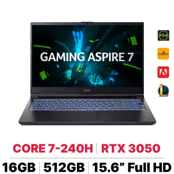 Laptop Acer Aspire 7 (i5-12500H/16GB/512GB, RTX 2050)